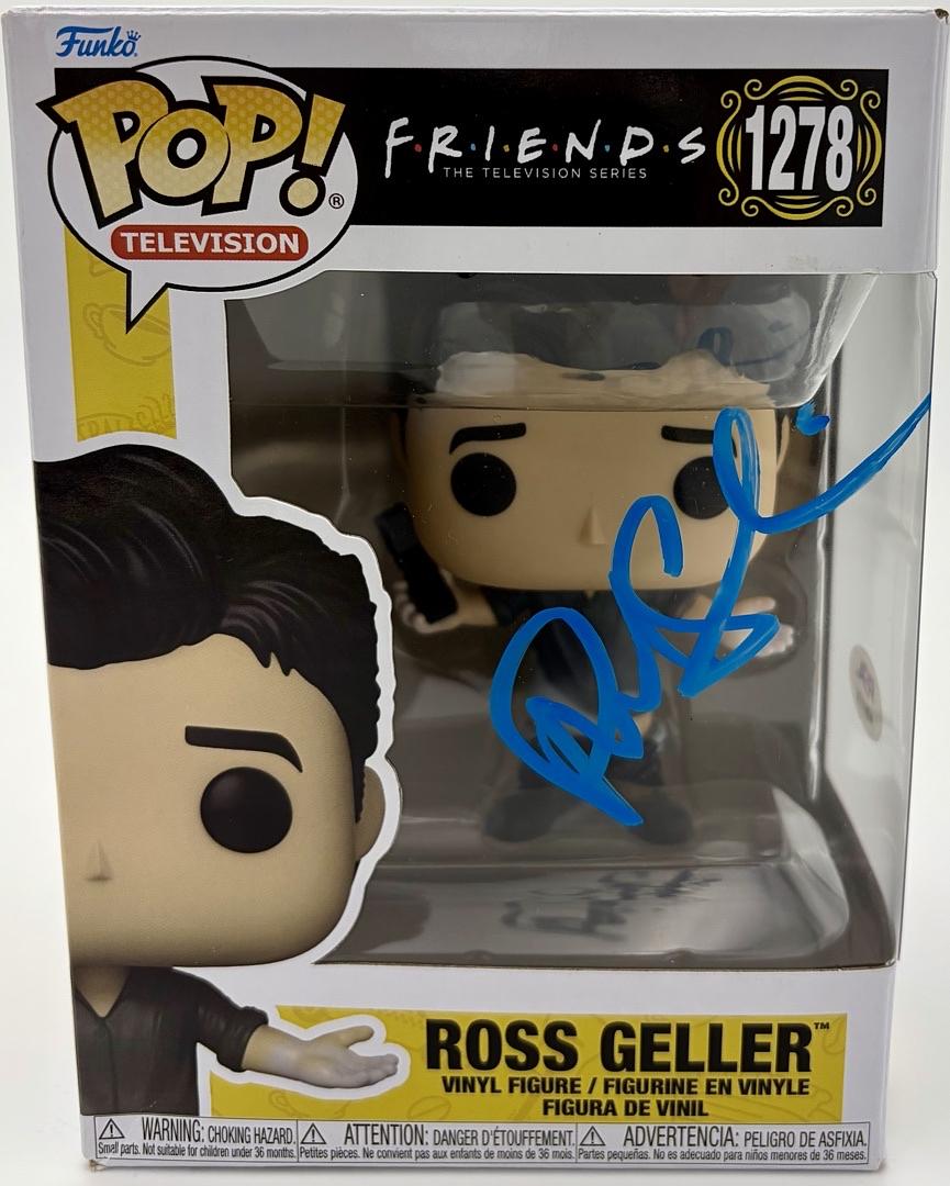 David Schwimmer signed "Ross Geller" Funko #702 (Friends) - *RARE* PSA COA